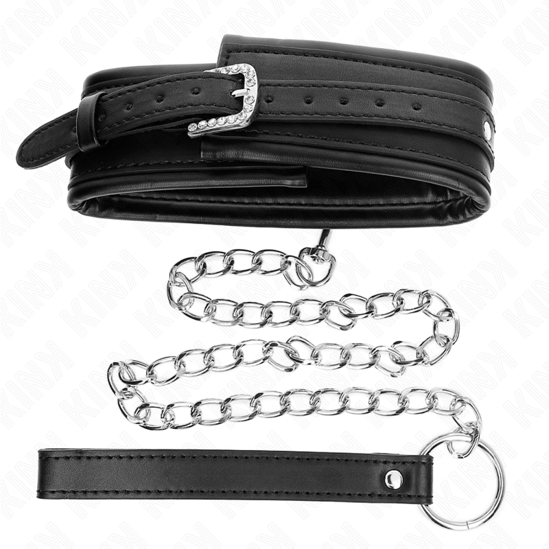 KINK - NECKLACE WITH SHINY BUCKLE STRAP 65 CM 48.5 CM X 5.3 CM - My naughty haven #