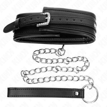 KINK - NECKLACE WITH SHINY BUCKLE STRAP 65 CM 48.5 CM X 5.3 CM - My naughty haven #