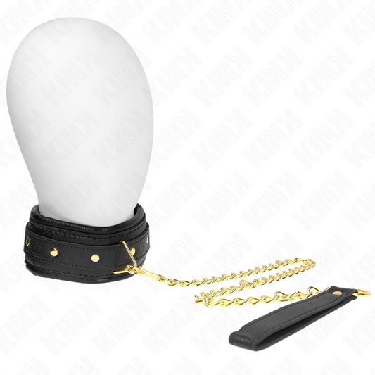 KINK - NECKLACE WITH SPONGE IMITATION LEATHER STRAP MODEL 1 ADJUSTABLE 37-54 CM X 3 CM - My naughty haven #