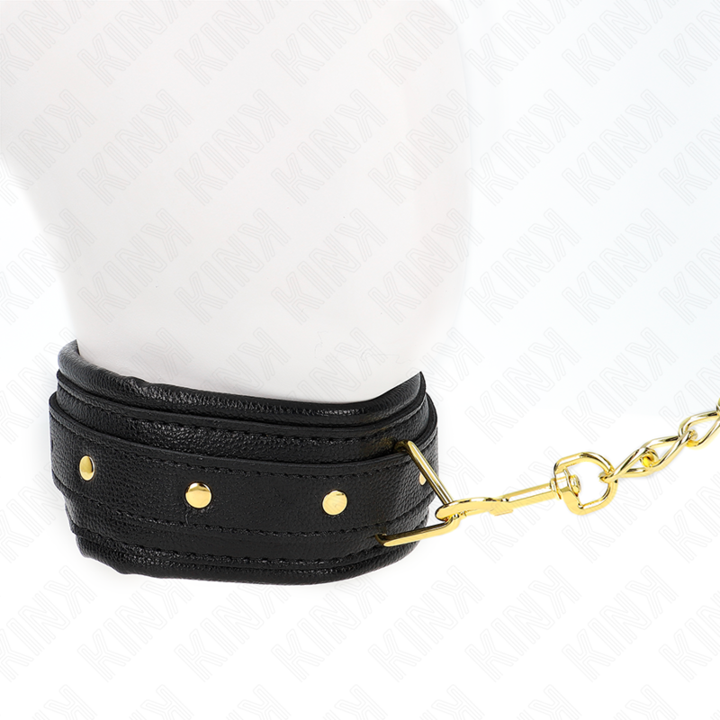 KINK - NECKLACE WITH SPONGE IMITATION LEATHER STRAP MODEL 1 ADJUSTABLE 37-54 CM X 3 CM - My naughty haven #