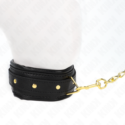 KINK - NECKLACE WITH SPONGE IMITATION LEATHER STRAP MODEL 1 ADJUSTABLE 37-54 CM X 3 CM - My naughty haven #