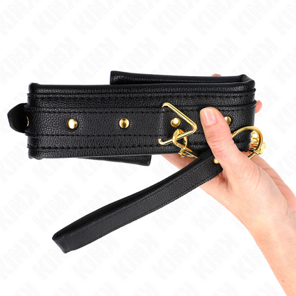 KINK - NECKLACE WITH SPONGE IMITATION LEATHER STRAP MODEL 1 ADJUSTABLE 37-54 CM X 3 CM - My naughty haven #
