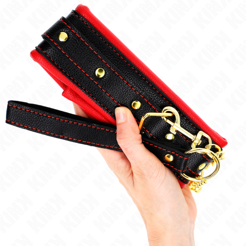 KINK - NECKLACE WITH SPONGE IMITATION LEATHER STRAP MODEL 2 ADJUSTABLE 37-54 CM X 3 CM - My naughty haven #