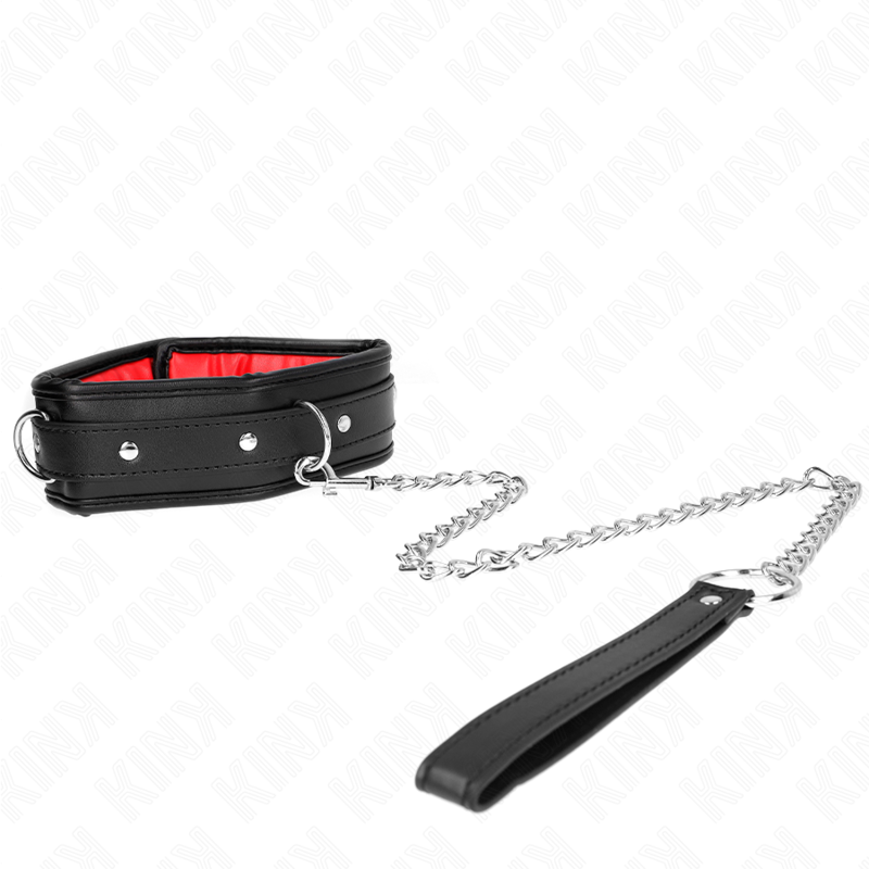 KINK - NECKLACE WITH SPONGE IMITATION LEATHER STRAP MODEL 3 ADJUSTABLE 37-54 CM X 3 CM - My naughty haven #