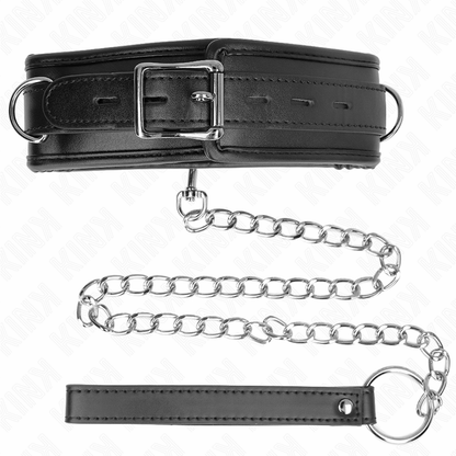 KINK - NECKLACE WITH SPONGE IMITATION LEATHER STRAP MODEL 3 ADJUSTABLE 37-54 CM X 3 CM - My naughty haven #