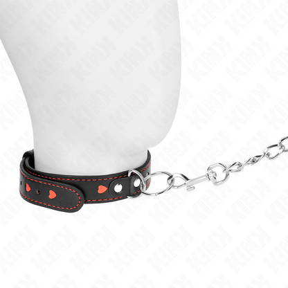 KINK - NECKLACE WITH STRAP 65 CM HEART DETAILS 52.5 X 2.5 CM - My naughty haven #