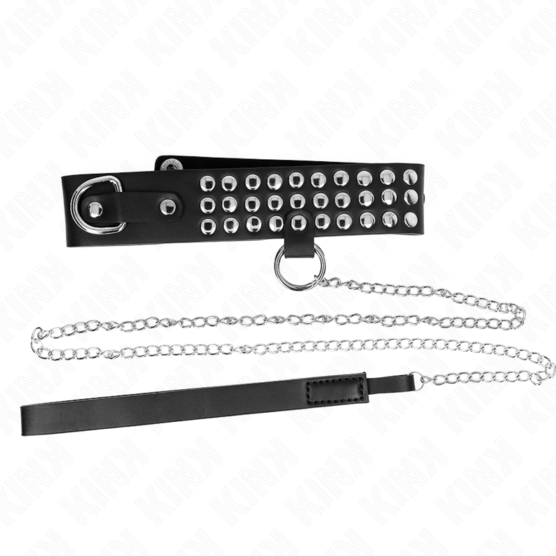 KINK - NECKLACE WITH STRAP 65 CM WITH SHINY ADJUSTABLE 37-42 CM X 5.3 CM - My naughty haven #