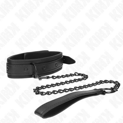 KINK - NEOPRENE BONDAGE COLLAR MODEL 2 WITH BELT 78 CM ADJUSTABLE 37.5 X 49.5 CM - My naughty haven #