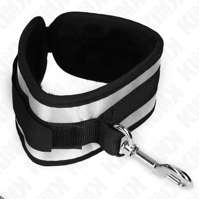 KINK - NEOPRENE WRIST CUFFS GREY 23 X 5 CM - My naughty haven #