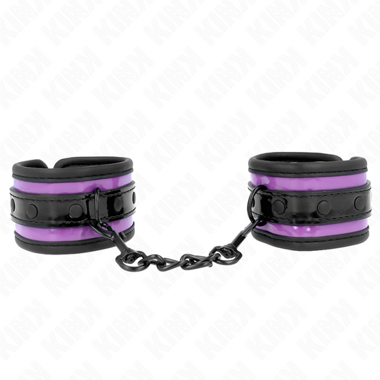KINK - NEOPRENE WRIST RESTRAINTS LIGHT PURPLE AJUSTABLE 21-28 CM X 5 CM - My naughty haven #