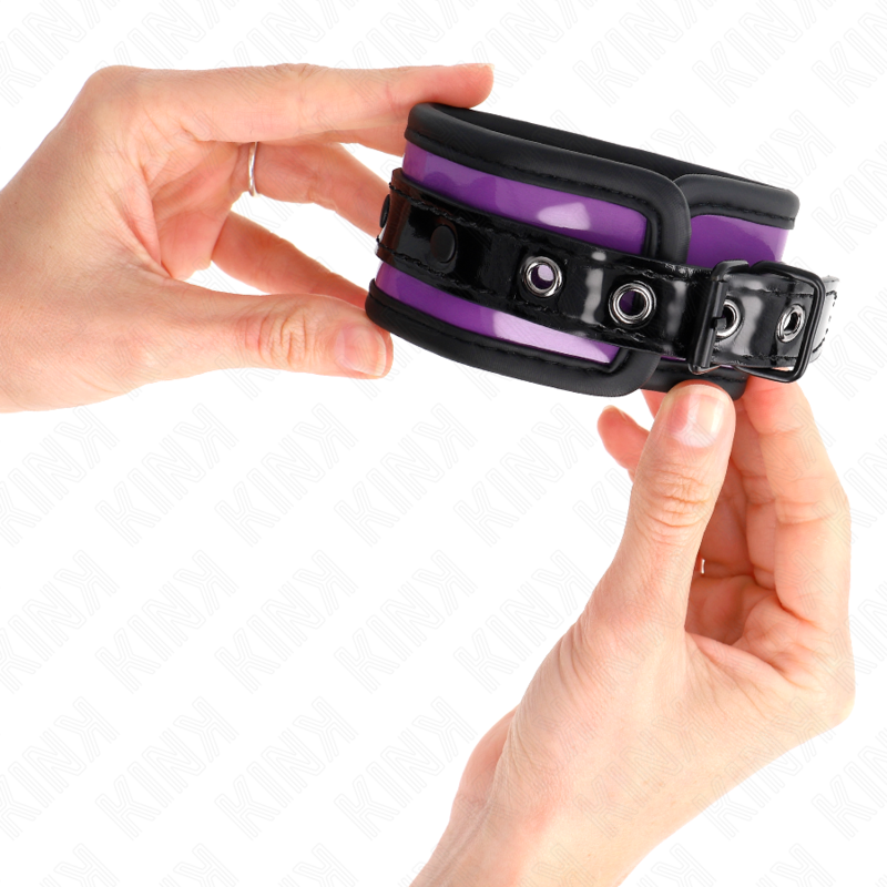 KINK - NEOPRENE WRIST RESTRAINTS LIGHT PURPLE AJUSTABLE 21-28 CM X 5 CM - My naughty haven #