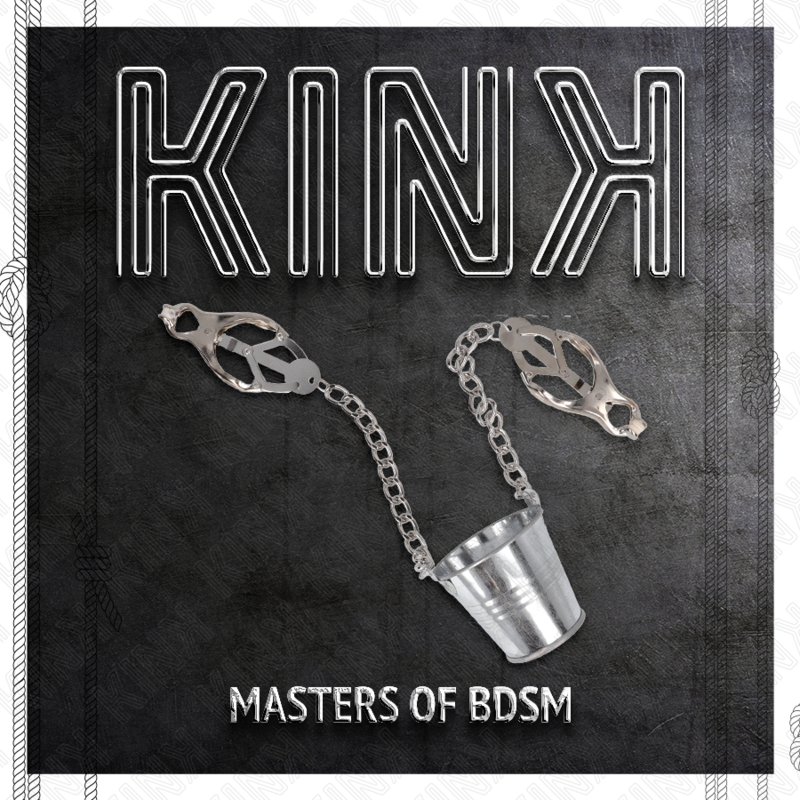 KINK - NIPPLE CLAMPS WITH A BUCKET SILVER - My naughty haven #