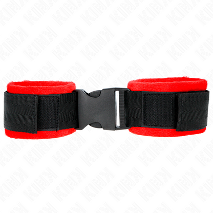 KINK - NYLON BIND HOOK&LOOP WRIST RESTRAINTS BLACK MODEL 1 AJDUSTABLE 25-35 CM X 6 CM - My naughty haven #