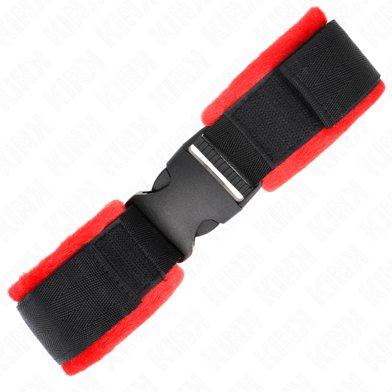 KINK - NYLON BIND HOOK&LOOP WRIST RESTRAINTS BLACK MODEL 1 AJDUSTABLE 25-35 CM X 6 CM - My naughty haven #