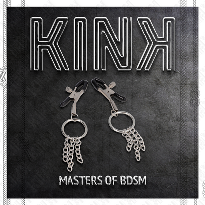KINK - O RING NIPPLE CLAMP AND LITTLE CHAIN SILVER 6 CM - My naughty haven #