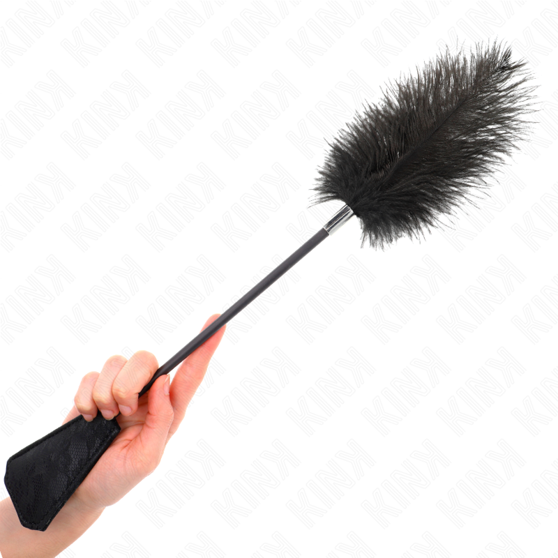 KINK - OSTRICH FEATHERS FOR TICKLE WITH LACE PALLET 56 CM - My naughty haven #