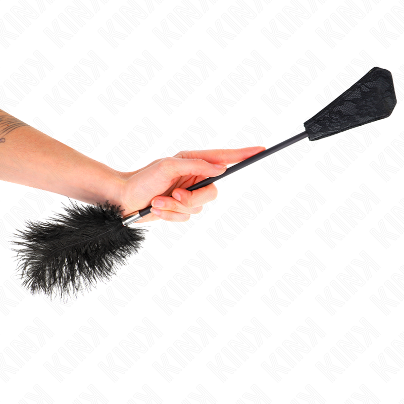 KINK - OSTRICH FEATHERS FOR TICKLE WITH LACE PALLET 56 CM - My naughty haven #