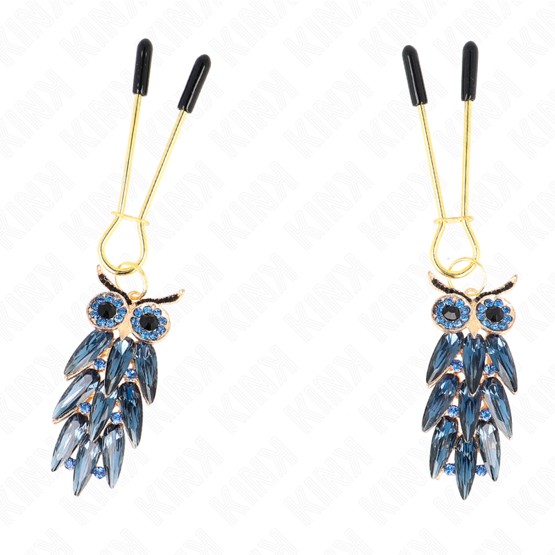 KINK - OWL PENDANT NIPPLE CLAMPS 6 CM - My naughty haven #