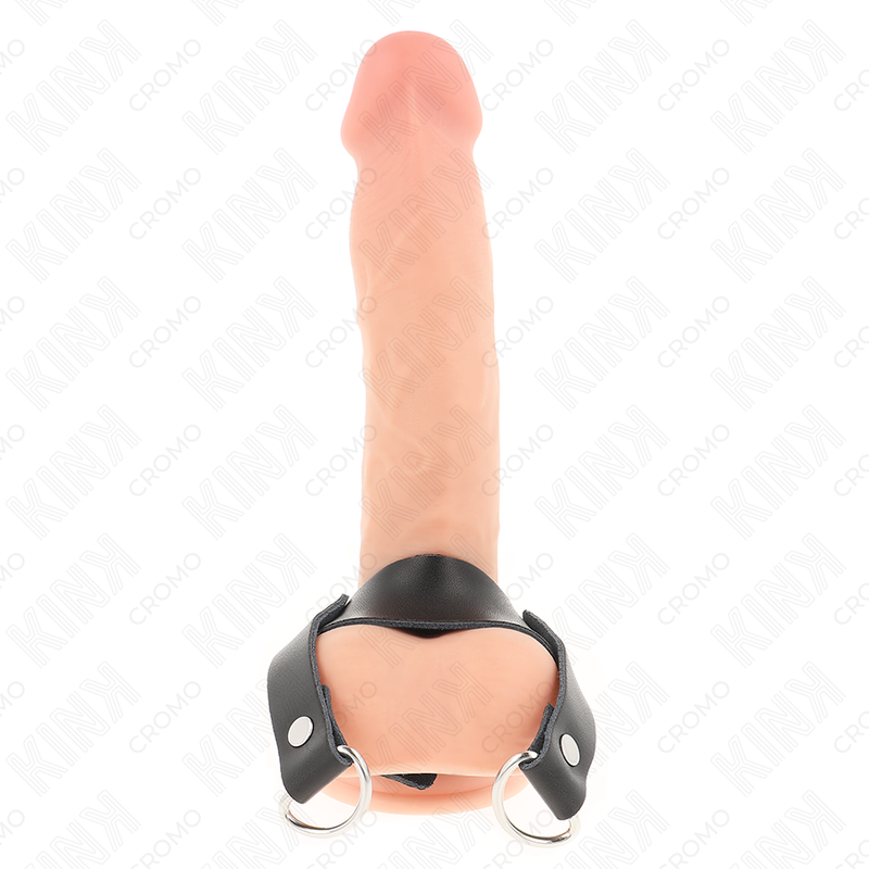 KINK - PENIS RING WITH "D" SHAPE RINGS 18.5 X 3.3 CM - My naughty haven #