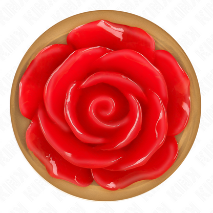 KINK - PINK GOLD ANAL PLUG WITH RED ROSE S - My naughty haven #