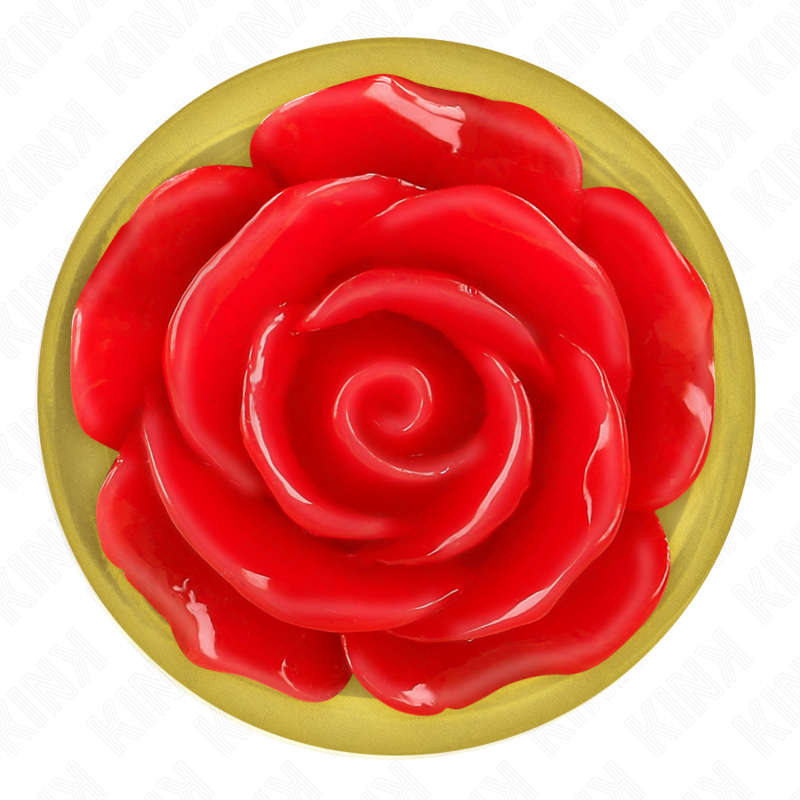 KINK -  PLUG ANAL GOLD ROSE RED SIZE L - My naughty haven #
