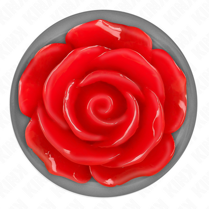 KINK - PLUG ANAL ROSE RED SIZE L - My naughty haven #
