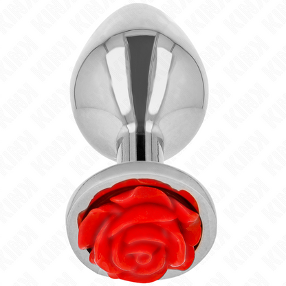 KINK - PLUG ANAL ROSE RED SIZE M - My naughty haven #