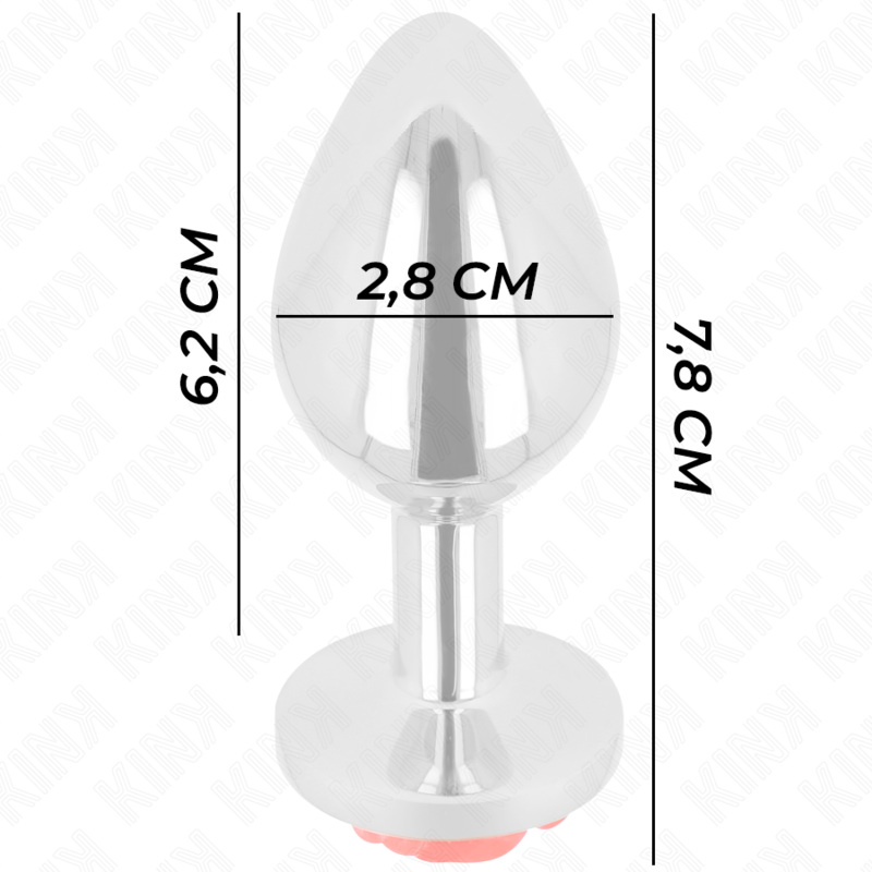 KINK - PLUG ANAL ROSE RED SIZE S - My naughty haven #