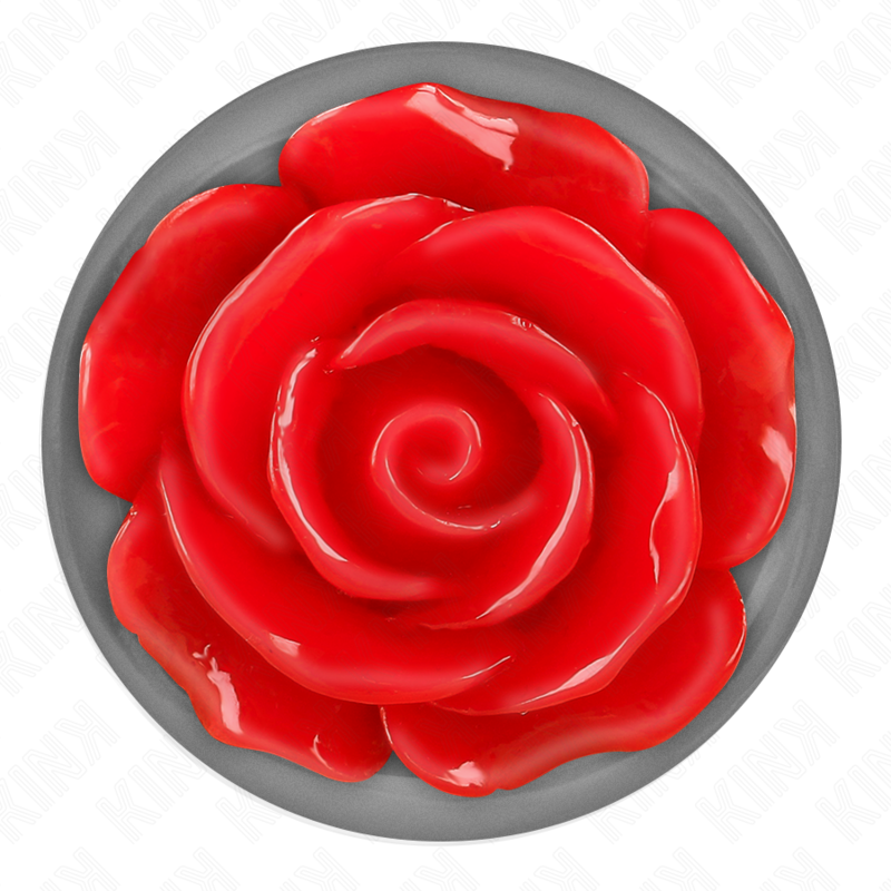 KINK - PLUG ANAL ROSE RED SIZE S - My naughty haven #