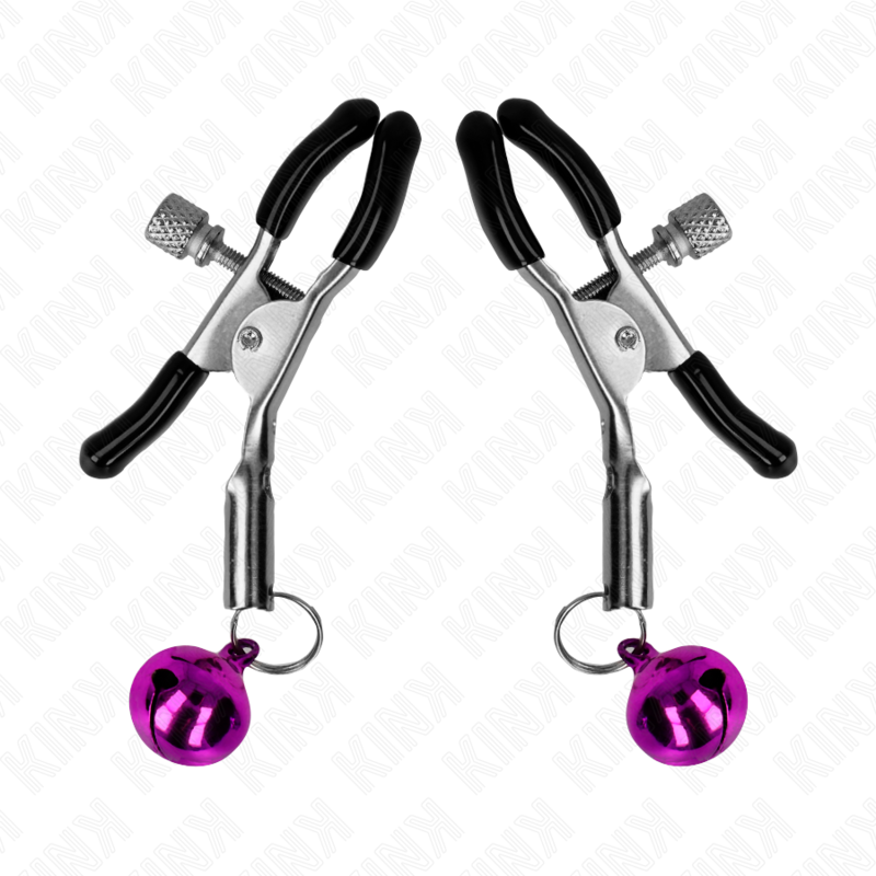 KINK - PURPLE SINGLE BELL NIPPLE CLAMP 6 CM - My naughty haven #