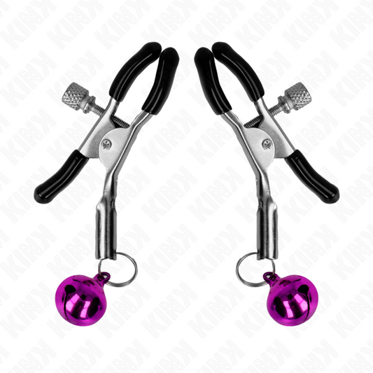 KINK - PURPLE SINGLE BELL NIPPLE CLAMP 6 CM - My naughty haven #