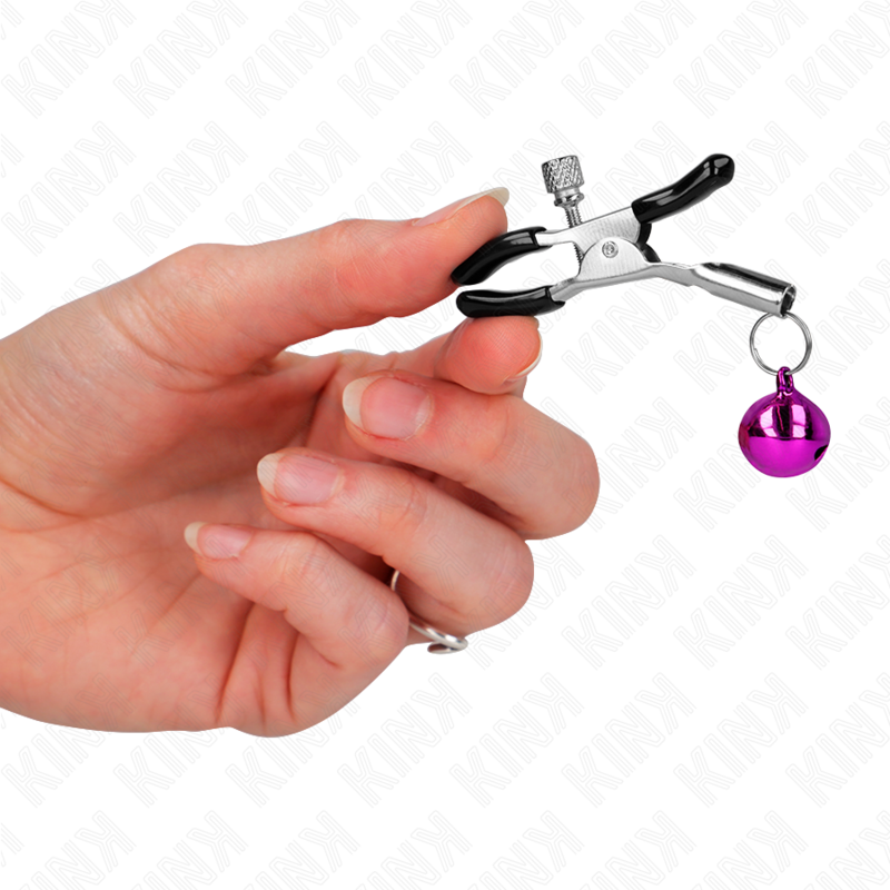 KINK - PURPLE SINGLE BELL NIPPLE CLAMP 6 CM - My naughty haven #