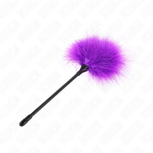 KINK - PURPLE TICKLE FEATHERS USED FOR THE BONDAGE KIT 27 CM - My naughty haven #