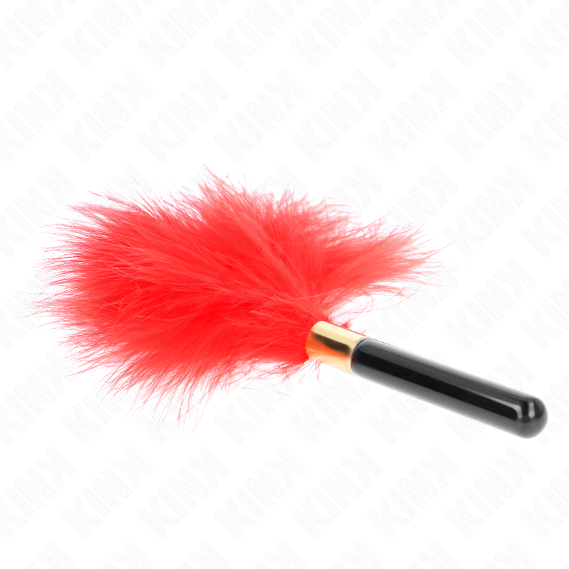 KINK - RED GOLD METAL TICKLE FEATHERS 18 CM - My naughty haven #