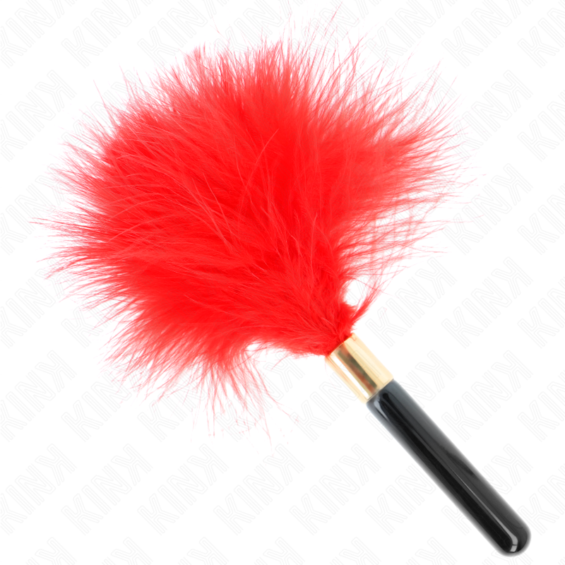 KINK - RED GOLD METAL TICKLE FEATHERS 18 CM - My naughty haven #