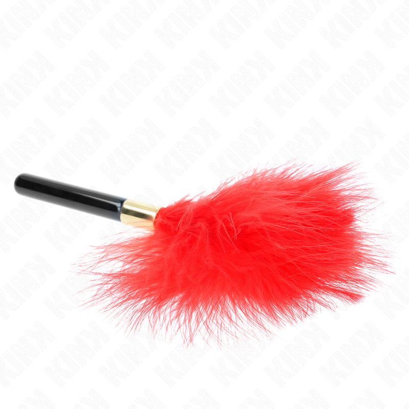 KINK - RED GOLD METAL TICKLE FEATHERS 18 CM - My naughty haven #