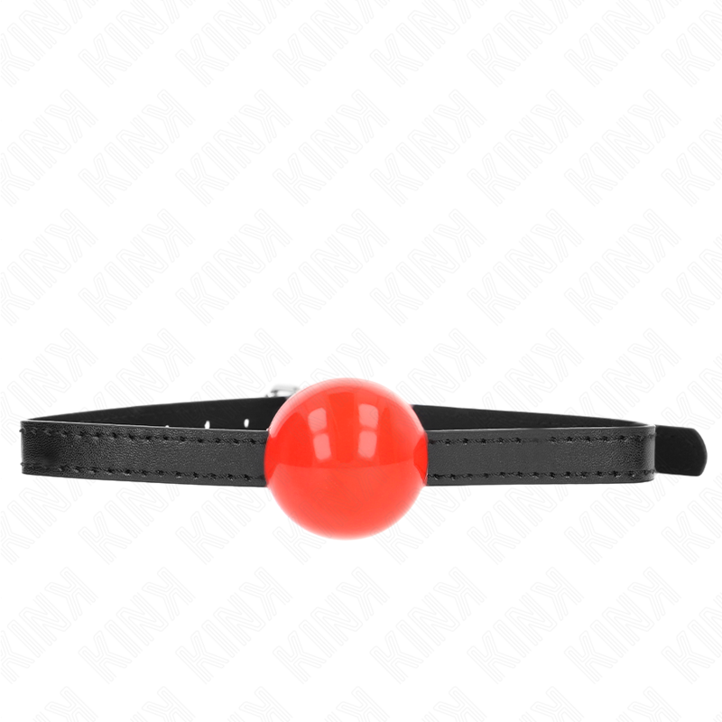 KINK - RED SINGLE SOLID BALL 4 CM GAG 65 x 1.5 CM - My naughty haven #