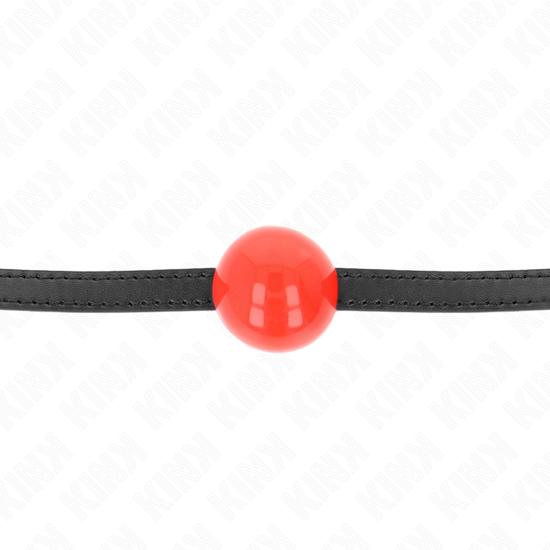 KINK - RED SINGLE SOLID BALL 4 CM GAG 65 x 1.5 CM - My naughty haven #