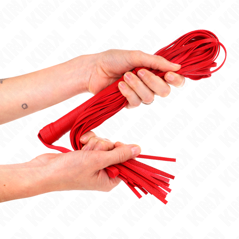 KINK - RED SOFT PVC WHIP 70 CM - My naughty haven #