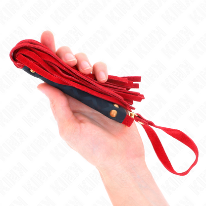 KINK - RED SUEDE MINI WHIP 30 CM - My naughty haven #