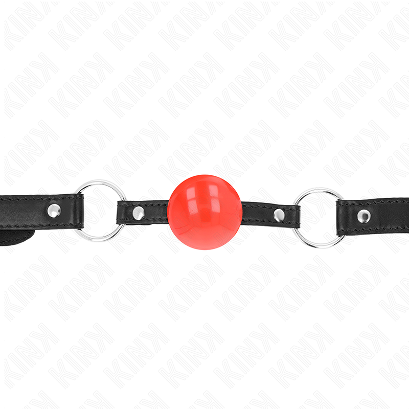 KINK - RED TPE BALL 4 CM GAG 60 x 2 CM - My naughty haven #