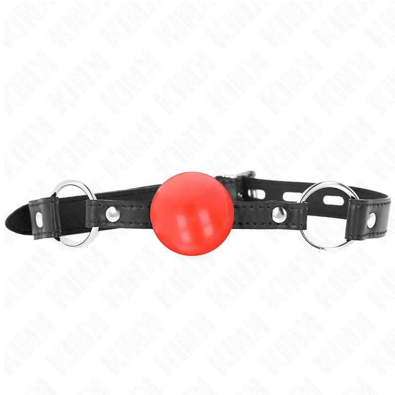 KINK - RED TPE BALL 4 CM GAG 60 x 2 CM - My naughty haven #