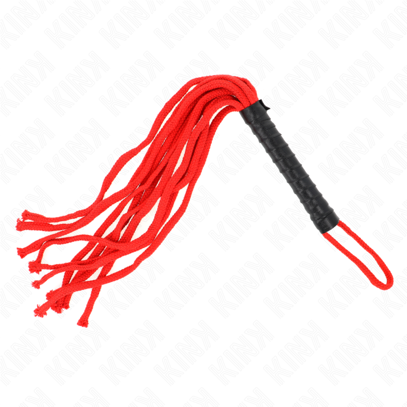 KINK - ROJO ROPE WHIP 56 CM - My naughty haven #