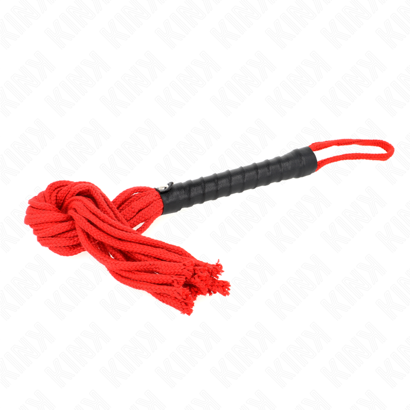 KINK - ROJO ROPE WHIP 56 CM - My naughty haven #