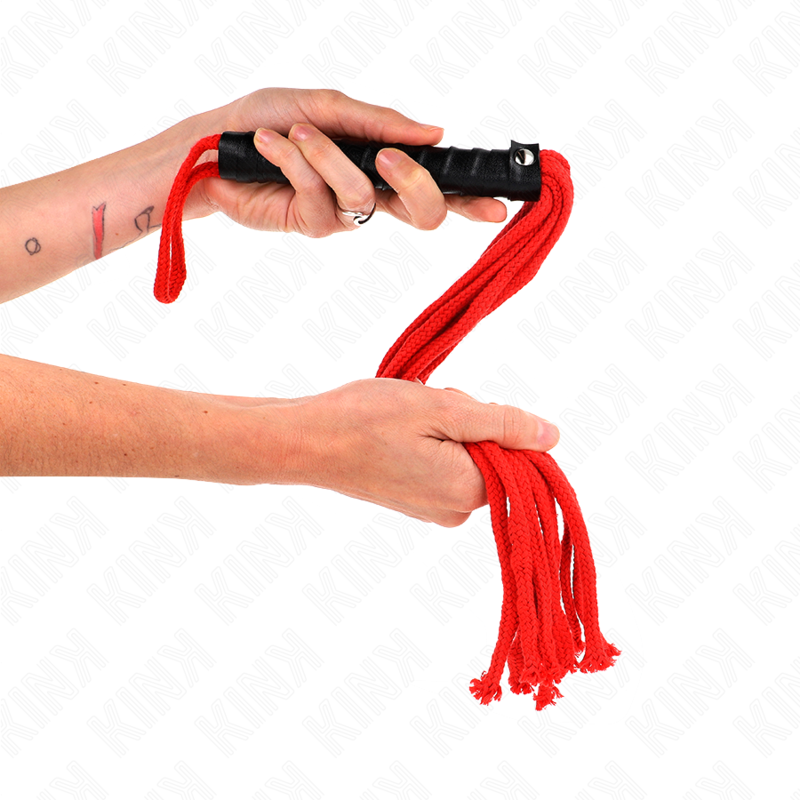 KINK - ROJO ROPE WHIP 56 CM - My naughty haven #