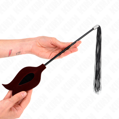 KINK - ROSE SHAPE SILICONE TASSEL WHIP 45 CM - My naughty haven #