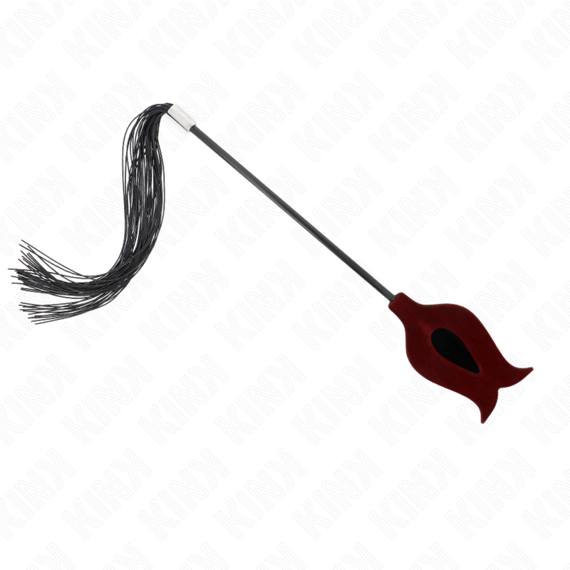 KINK - ROSE SHAPE SILICONE TASSEL WHIP 45 CM - My naughty haven #