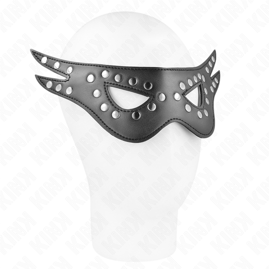 KINK - SEXY LEATHERETTE MASK MODEL 1 27 x 13 CM - My naughty haven #