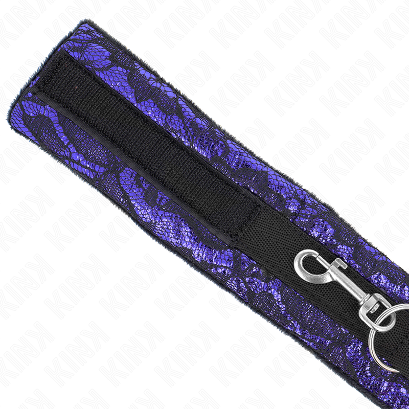 KINK - SHORT VELVET LACE NECKLACE WITH BELT 105 CM WITH NYLON TRIM 44 X 5.5 CM - My naughty haven #