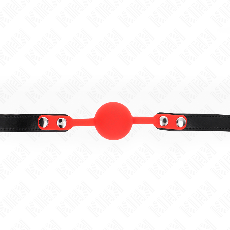 KINK - SILICONE BALL 4 CM GAG WITH LOCK 60 x 2 CM - My naughty haven #